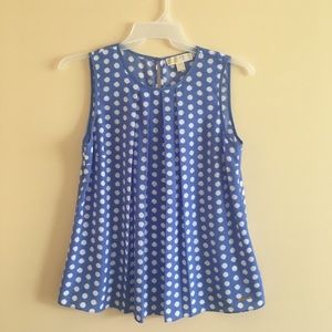 Michael Kors Blue and White Blouse